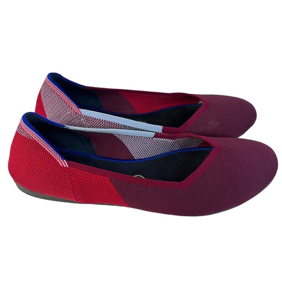 Rothy’s Berry Colorblock Flats Size 9.5 - Picture 4 of 7